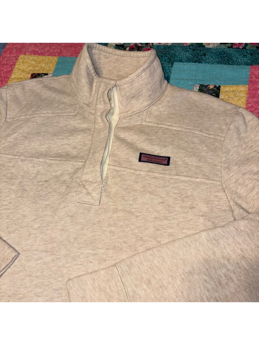 Vineyard Vines $148 Woman’s S Dreamcloth Relaxed Shep Half-Zip Sweatshirt